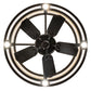Meyda Lighting 37" 5-Light Timeless Bronze "T" Mission Chandelier With Beige Botticino Idalight Shade and Fan