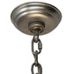Meyda Lighting 37" 8-Light Nickel Inverted Pendant Light Hardware