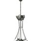 Meyda Lighting 37" 8-Light Nickel Inverted Pendant Light Hardware