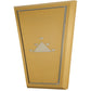 Meyda Lighting 38" LED ASK-4E Wall Sconce With Beige and White Shade Glass