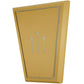 Meyda Lighting 38" LED Wall Sconce With Beige and White Shade Glass
