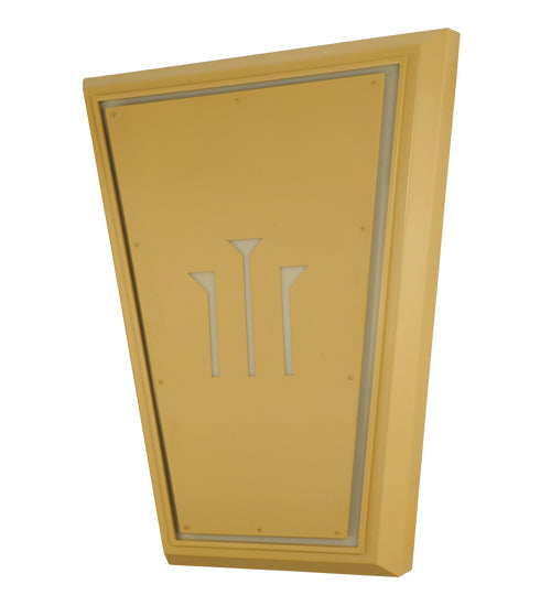 Meyda Lighting 38" LED Wall Sconce With Beige and White Shade Glass