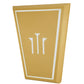 Meyda Lighting 38" LED Wall Sconce With Beige and White Shade Glass