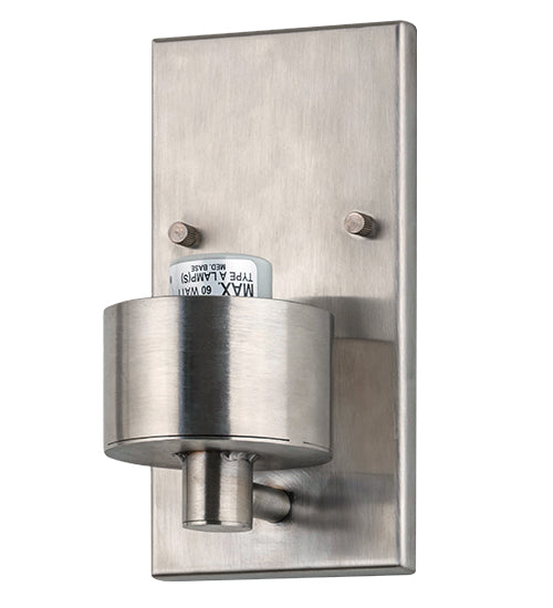 Meyda Lighting 4" Brushed Stainless Steel Cylinder Wall Sconce Hardware