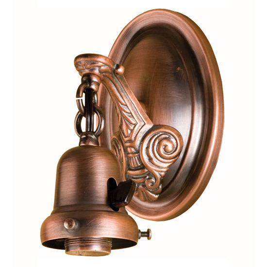 Meyda Lighting 4" Burnished Copper Wall Sconce