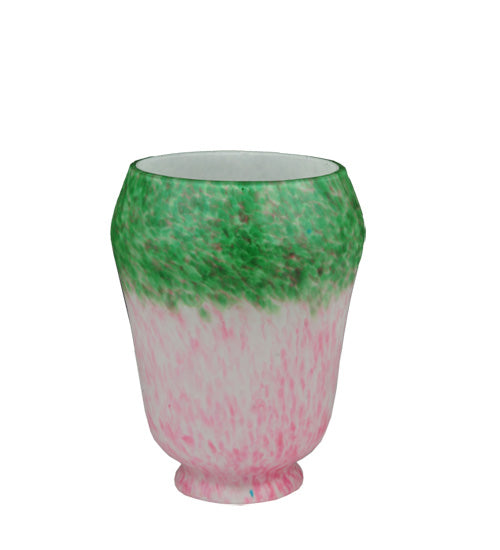 Meyda Lighting 4" Grape Pate-De-Verre Pink & Green Shade Glass