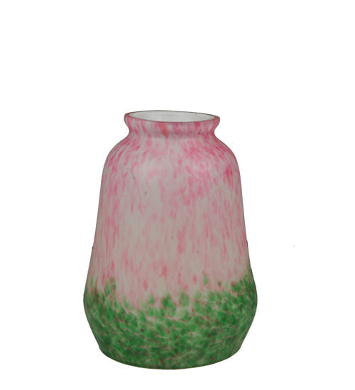 Meyda Lighting 4" Grape Pate-De-Verre Pink & Green Shade Glass