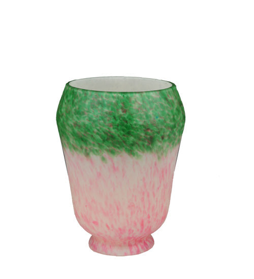 Meyda Lighting 4" Grape Pate-De-Verre Pink & Green Shade Glass