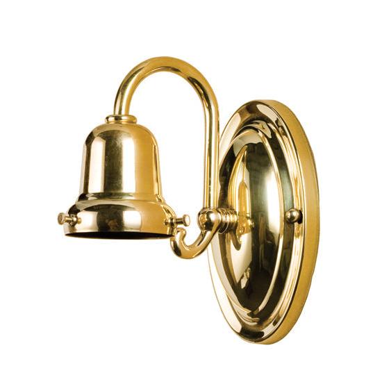 Meyda Lighting 4" Polished Brass Wall Sconce