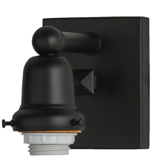 Meyda Lighting 4" Solar Black Wall Sconce Hardware With 2.25" Fitter
