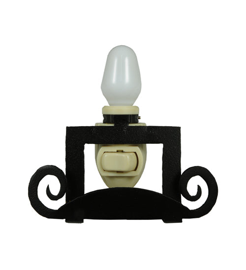 Meyda Lighting 4" Textured Black Bracket Night Light