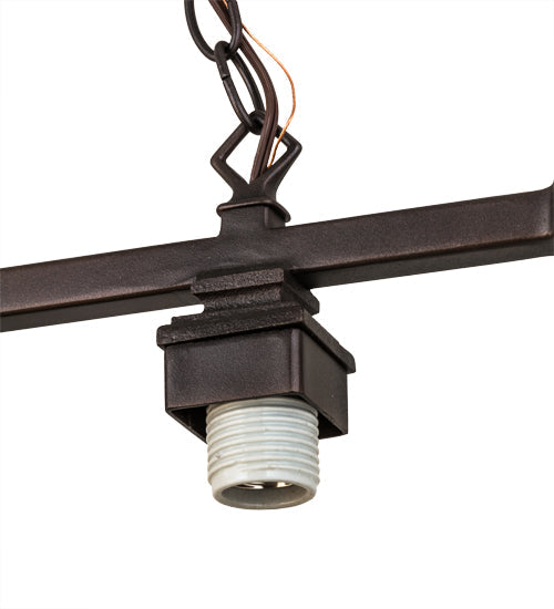 Meyda Lighting 42" 2-Light Mahogany Bronze Island Pendant Light Hardware