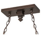 Meyda Lighting 42" 2-Light Mahogany Bronze Island Pendant Light Hardware