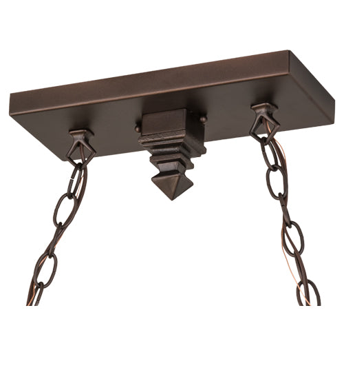 Meyda Lighting 42" 2-Light Mahogany Bronze Island Pendant Light Hardware