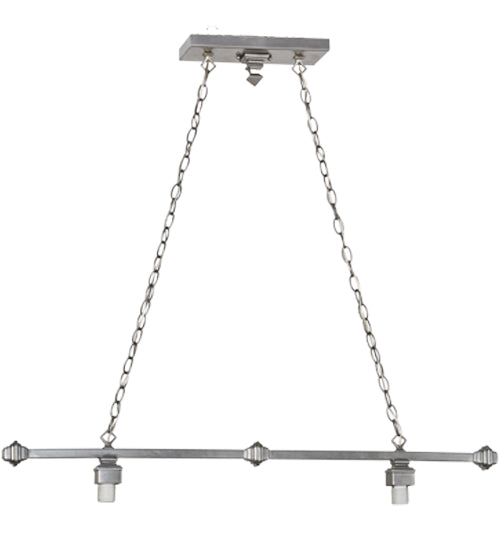 Meyda Lighting 42" 2-Light Nickel Island Pendant Light Hardware