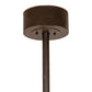 Meyda Lighting 45" 12-Light Oil Rubbed Bronze Mountain Range Chandelier With Creme Carrara Idalight Shade and Fan