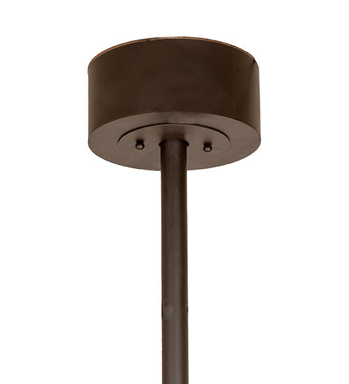 Meyda Lighting 45" 12-Light Oil Rubbed Bronze Mountain Range Chandelier With Creme Carrara Idalight Shade and Fan