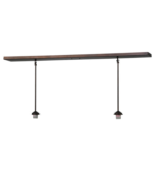 Meyda Lighting 48" 2-Light Mahogany Bronze Pendant Light Hardware