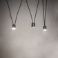 Meyda Lighting 48" LED Graphite Pendant Light With White Statuario Idalight Shade
