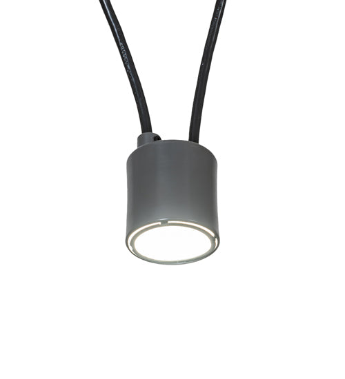 Meyda Lighting 48" LED Graphite Pendant Light With White Statuario Idalight Shade