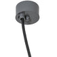 Meyda Lighting 48" LED Graphite Pendant Light With White Statuario Idalight Shade