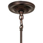 Meyda Lighting 48913 5" Mahogany Bronze Adjustable Pendant Light Hardware