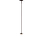 Meyda Lighting 48913 5" Mahogany Bronze Adjustable Pendant Light Hardware