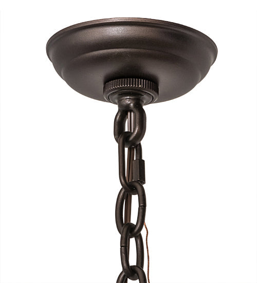 Meyda Lighting 5" 3-Light Mahogany Bronze Heavy Duty Pendant Light Hardware