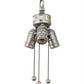 Meyda Lighting 5" 3-Light Nickel Pendant Light Hardware