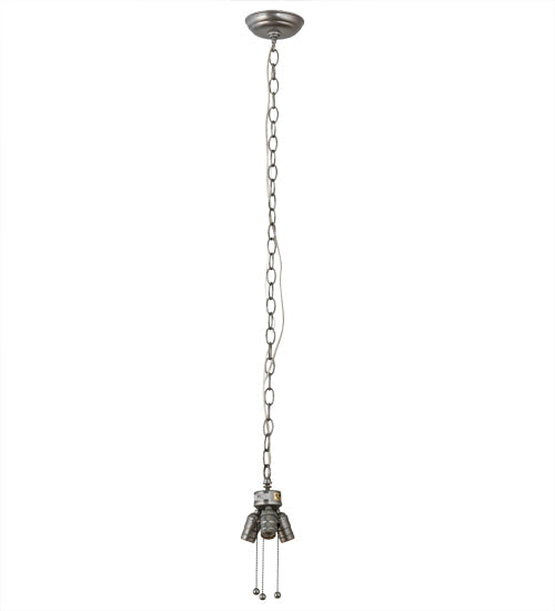 Meyda Lighting 5" 3-Light Nickel Pendant Light Hardware