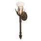 Meyda Lighting 5" 4-Light Chestnut Solange Wall Sconce With Clear Shade Glass