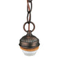 Meyda Lighting 5" Antique Brass Pendant Light Hardware With 2.25" Fitter