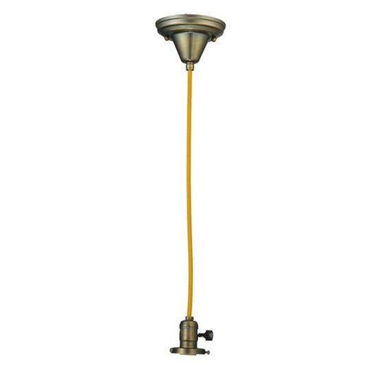 Meyda Lighting 5" Antique Brass Pendant Light Hardware