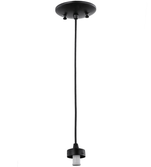 Meyda Lighting 5" Black Cord And Canopy Pendant Light Hardware