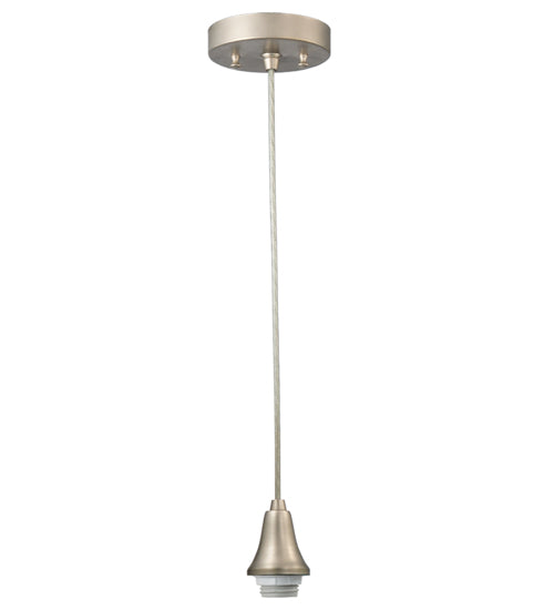 Meyda Lighting 5" Brushed Nickel Braided Wire Pendant Light Hardware