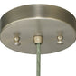 Meyda Lighting 5" Brushed Nickel Pendant Light Canopy With Wire Hanger Cone Cape Hardware
