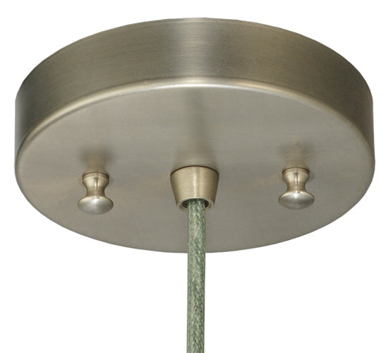 Meyda Lighting 5" Brushed Nickel Pendant Light Canopy With Wire Hanger Cone Cape Hardware