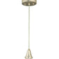 Meyda Lighting 5" Brushed Nickel Pendant Light Canopy With Wire Hanger Cone Cape Hardware