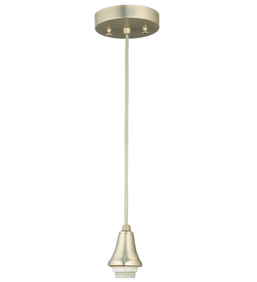Meyda Lighting 5" Brushed Nickel Pendant Light Canopy With Wire Hanger Cone Cape Hardware