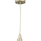 Meyda Lighting 5" Brushed Nickel Pendant Light Canopy With Wire Hanger Cone Cape Hardware
