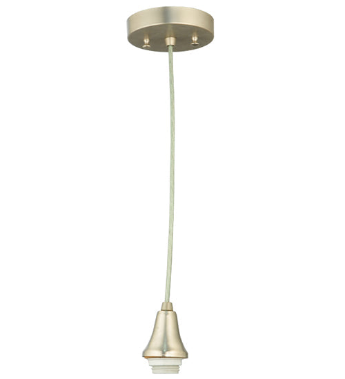 Meyda Lighting 5" Brushed Nickel Pendant Light Canopy With Wire Hanger Cone Cape Hardware