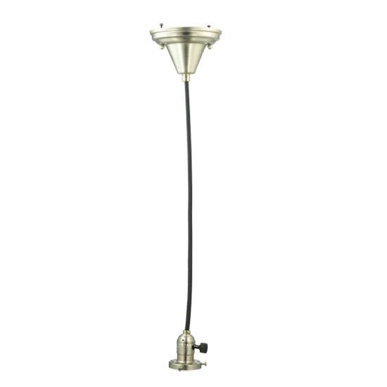 Meyda Lighting 5" Brushed Nickel Pendant Light Hardware