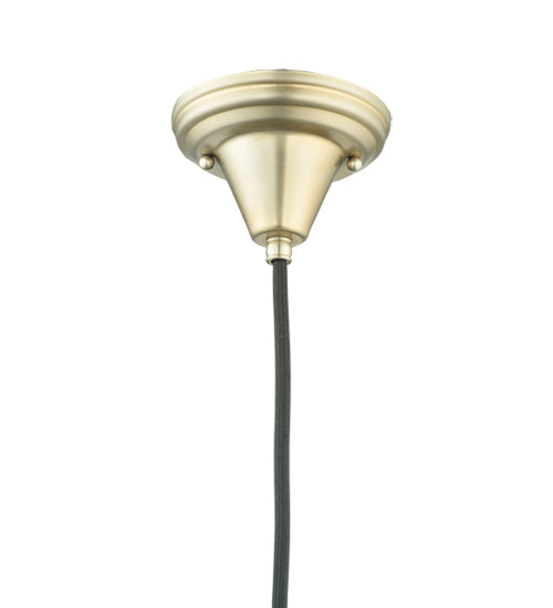 Meyda Lighting 5" Brushed Nickel Pendant Light Hardware With Black Cloth Covered Wire Fitter Hardware