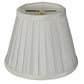 Meyda Lighting 5" Channell Tapered & White Pleated Shade