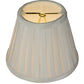 Meyda Lighting 5" Channell Tapered & White Pleated Shade