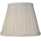 Meyda Lighting 5" Channell Tapered & White Pleated Shade