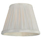 Meyda Lighting 5" Channell Tapered & White Pleated Shade