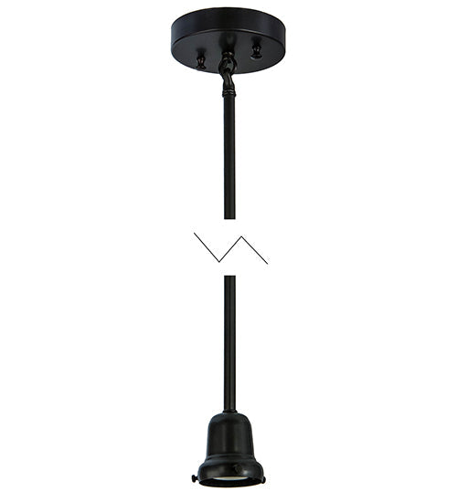 Meyda Lighting 5" Craftsman Brown on Brass Pendant Light Hardware