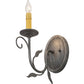 Meyda Lighting 5" Iron Ore Wall Sconce With Amber Faux Candlelight