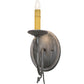 Meyda Lighting 5" Iron Ore Wall Sconce With Amber Faux Candlelight